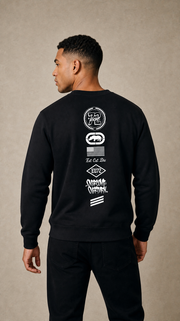 ECKO UNLTD SPINAL SWEATSHIRT BLACK