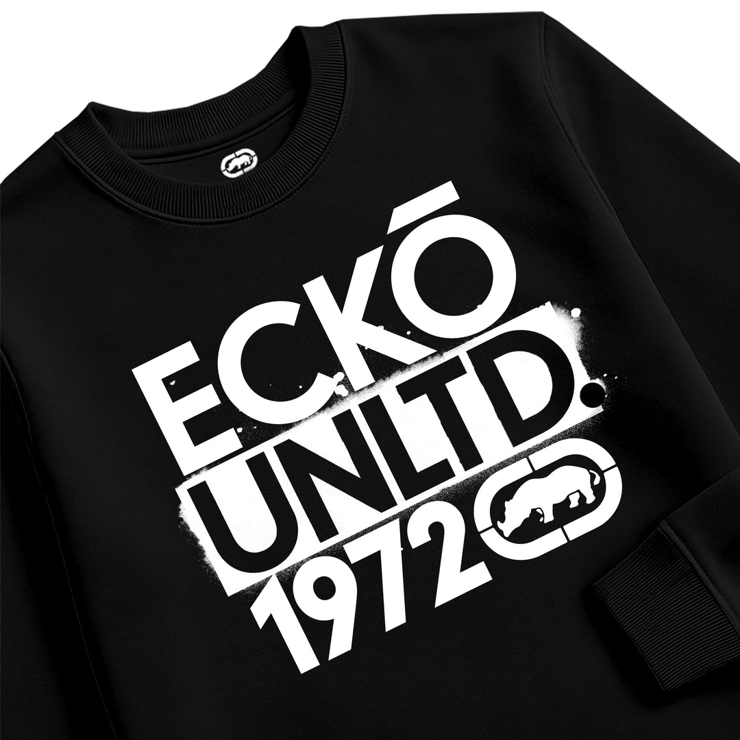 ECKO UNLTD STACKED SWEATSHIRT BLACK