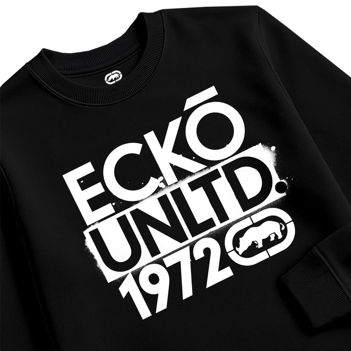 ECKO UNLTD STACKED SWEATSHIRT BLACK