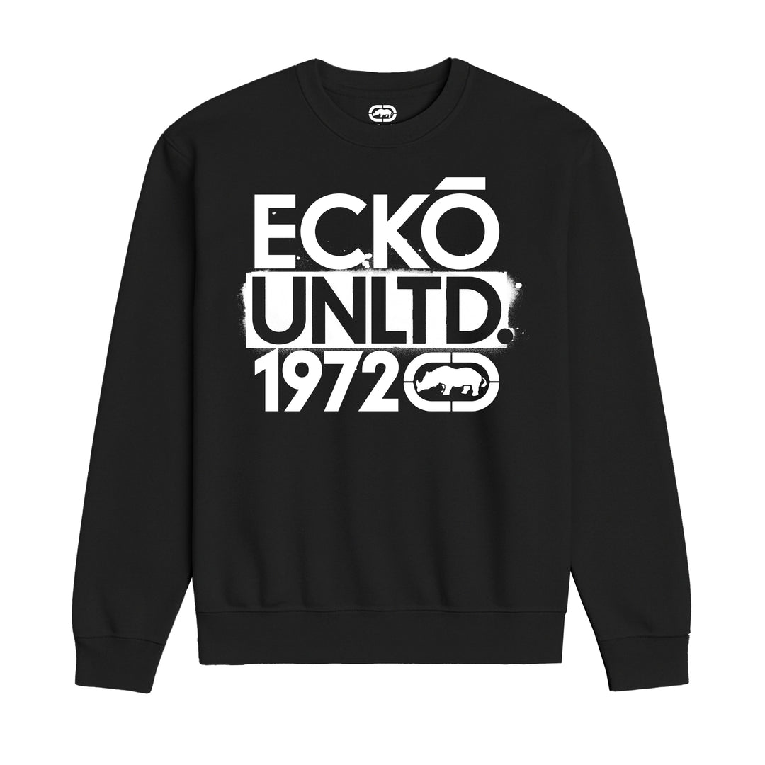 ECKO UNLTD STACKED SWEATSHIRT BLACK