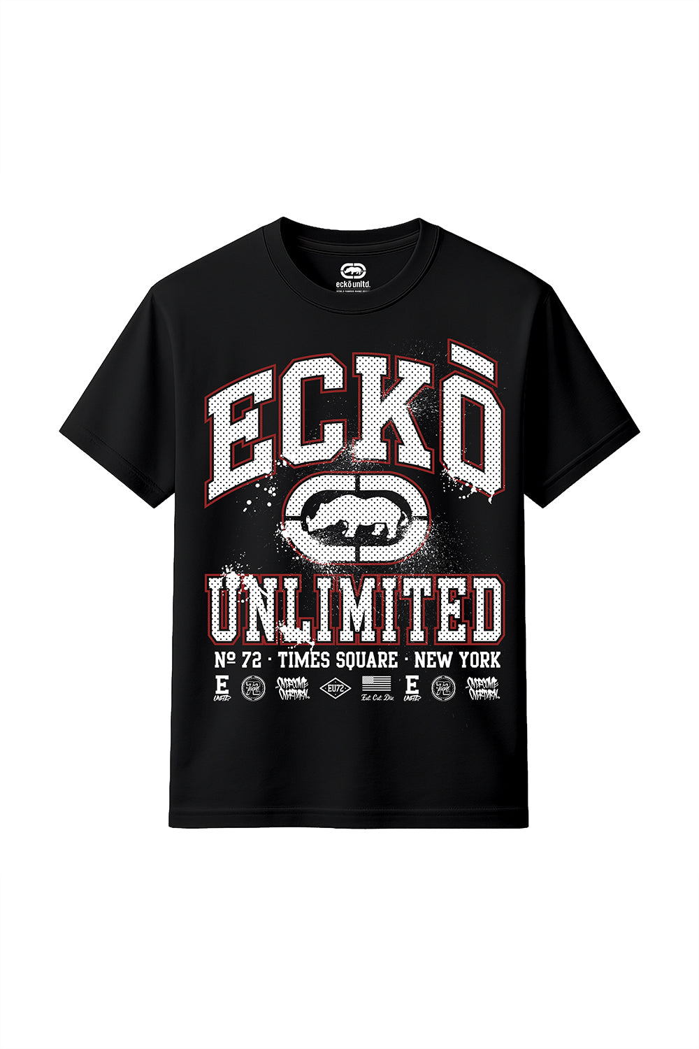 ECKO UNLTD COLLEGE T-SHIRT Black