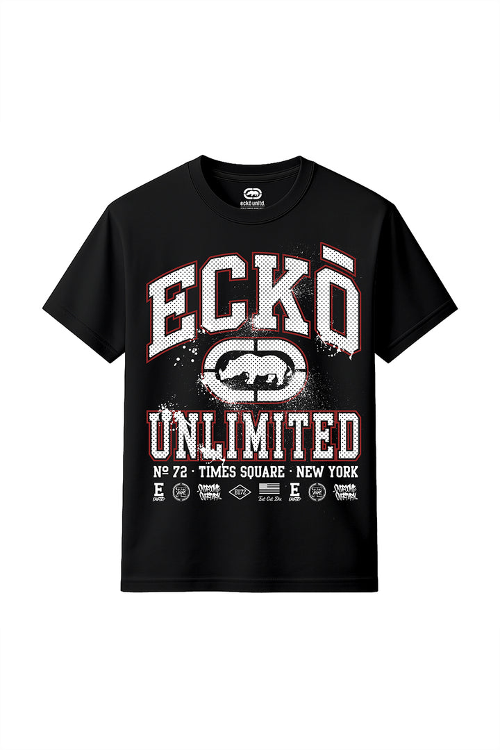 ECKO UNLTD COLLEGE T-SHIRT Black