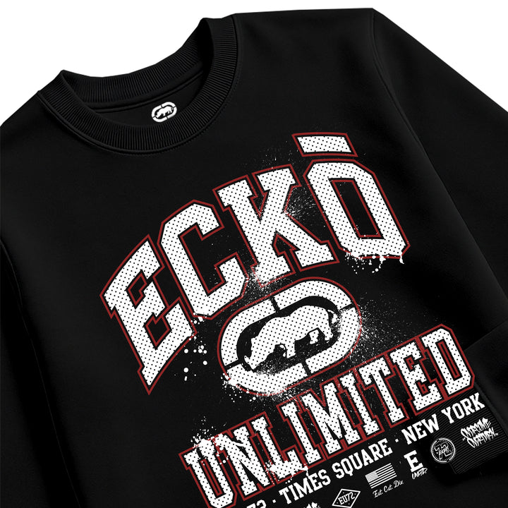 ECKO UNLTD COLLEGE SWEATSHIRT BLACK