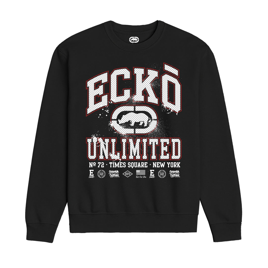 ECKO UNLTD COLLEGE SWEATSHIRT BLACK