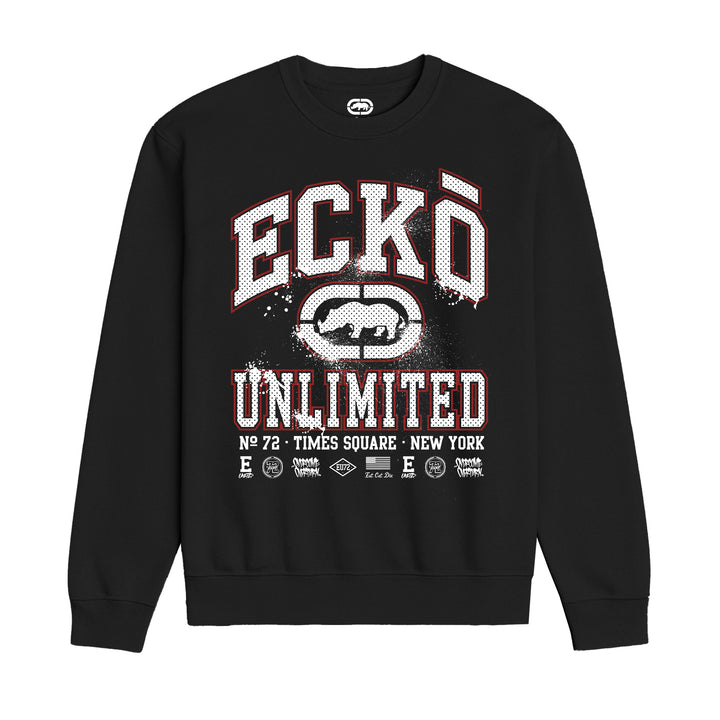 ECKO UNLTD COLLEGE SWEATSHIRT BLACK