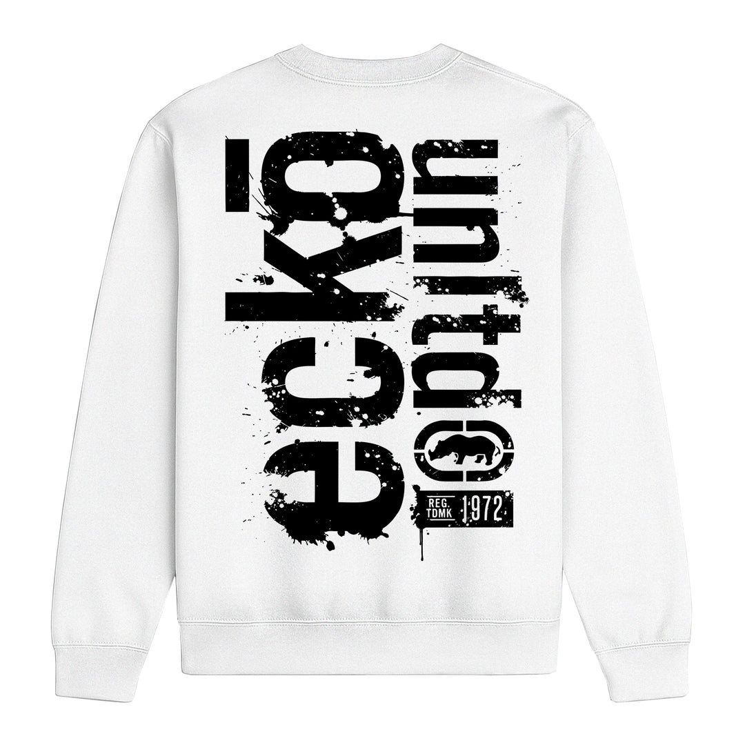 ECKO UNLTD STENCIL SWEATSHIRT WHITE