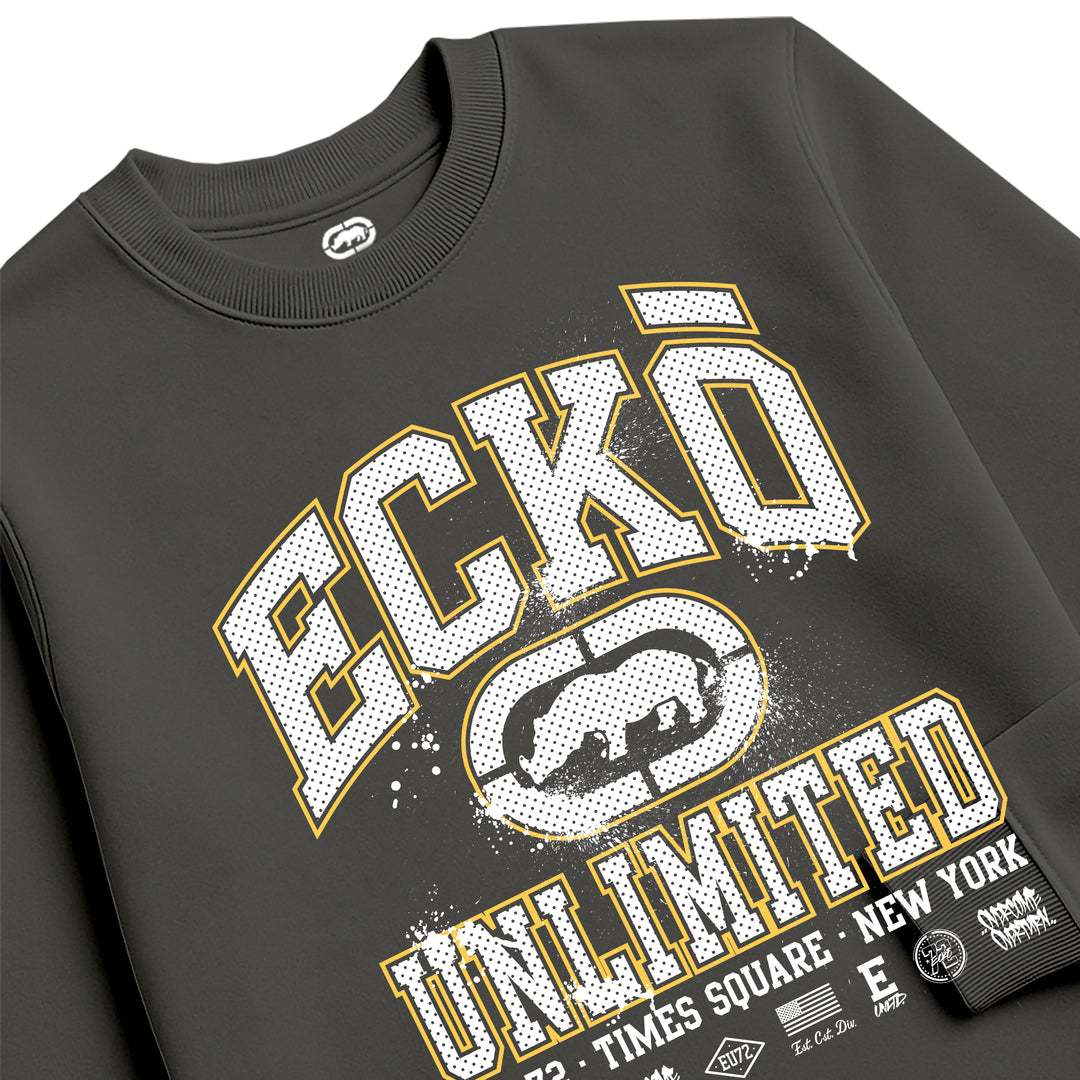 ECKO UNLTD COLLEGE SWEATSHIRT CHARCOAL
