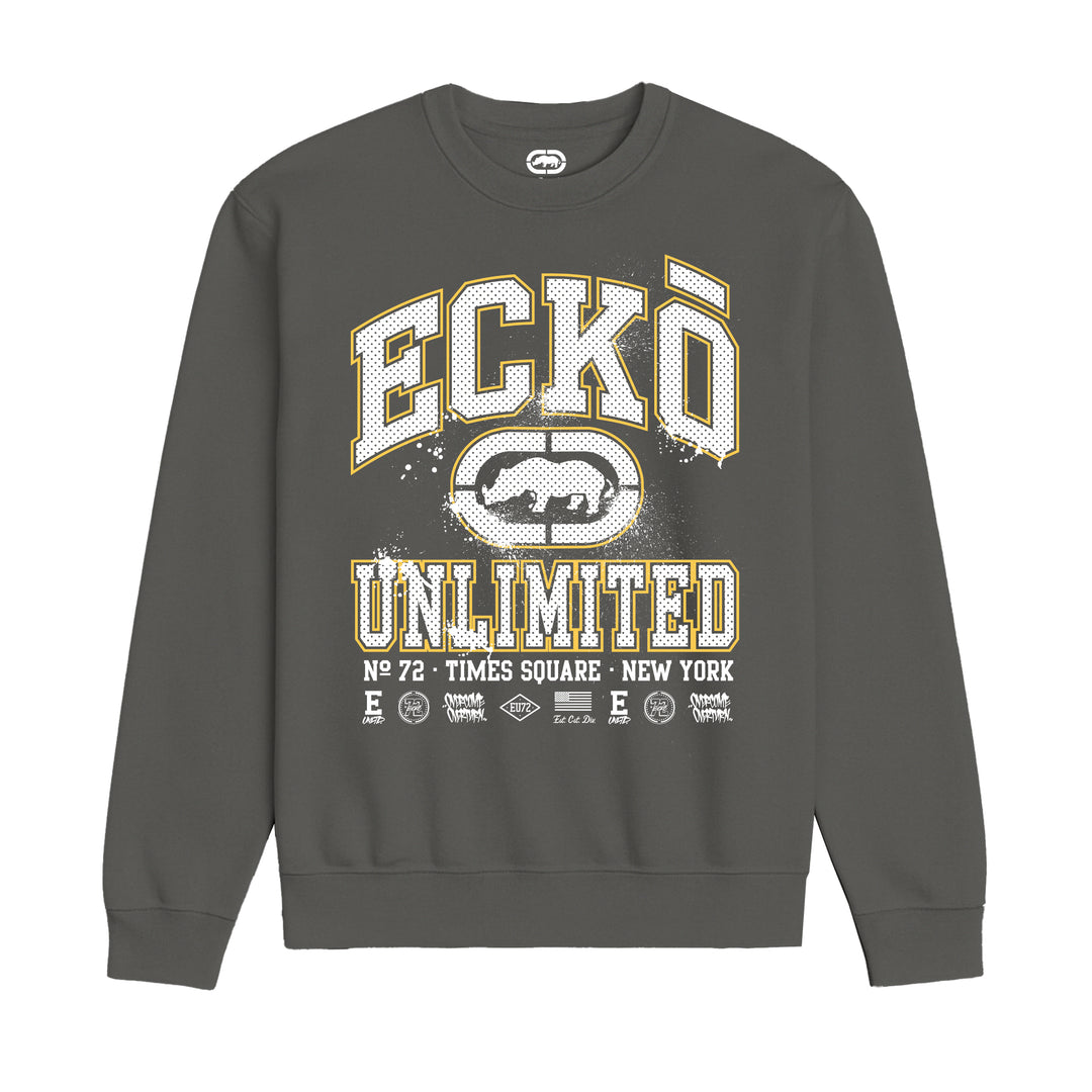 ECKO UNLTD COLLEGE SWEATSHIRT CHARCOAL