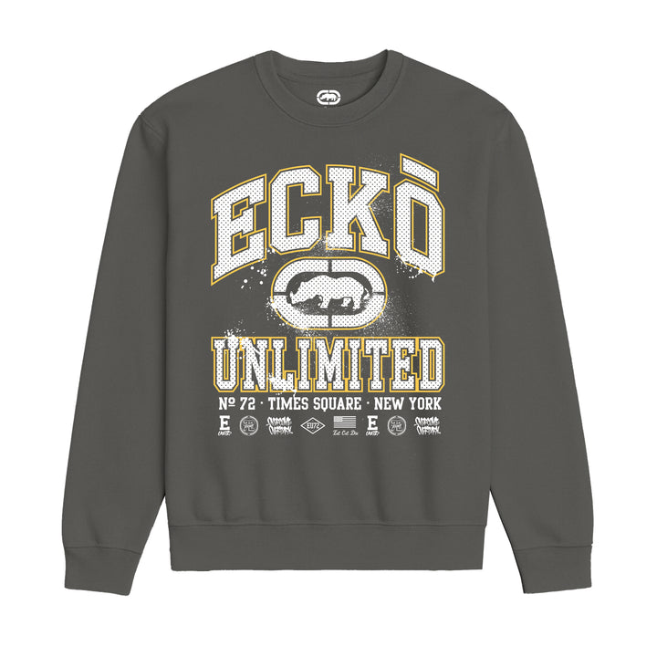 ECKO UNLTD COLLEGE SWEATSHIRT CHARCOAL