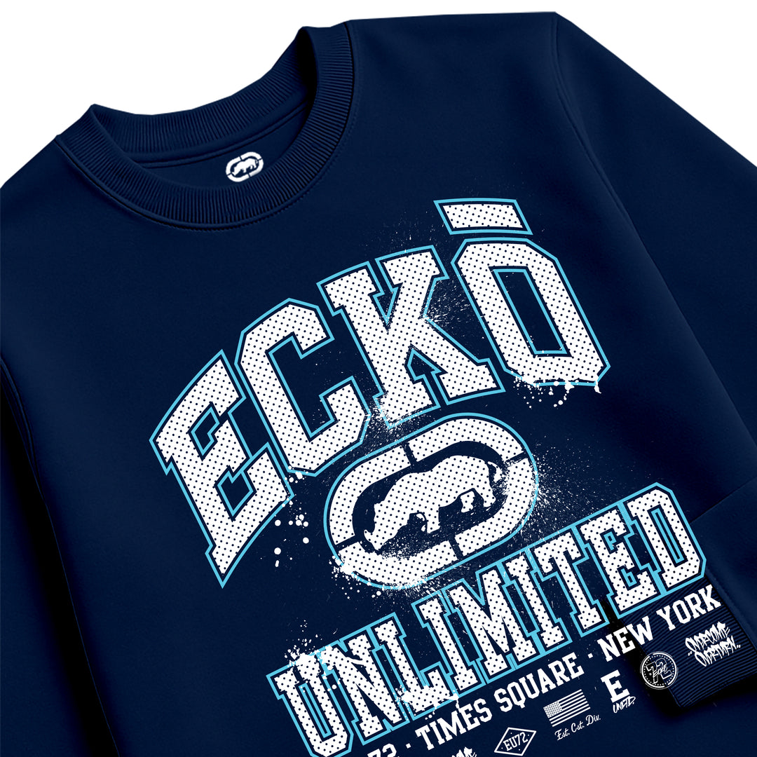 ECKO UNLTD COLLEGE SWEATSHIRT NAVY