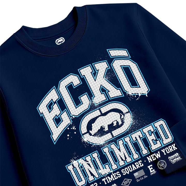 ECKO UNLTD COLLEGE SWEATSHIRT NAVY