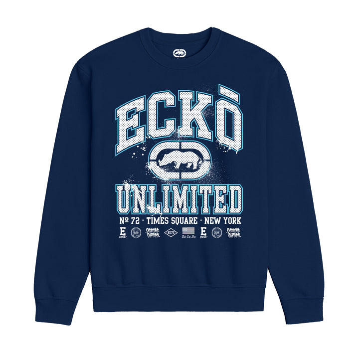 ECKO UNLTD COLLEGE SWEATSHIRT NAVY