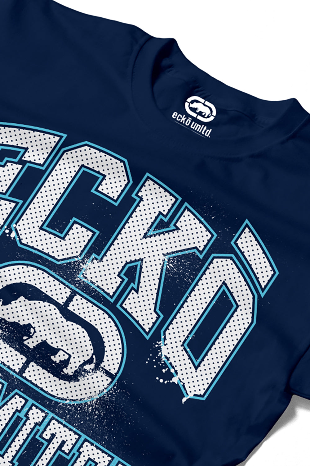 ECKO UNLTD COLLEGE T-SHIRT NAVY
