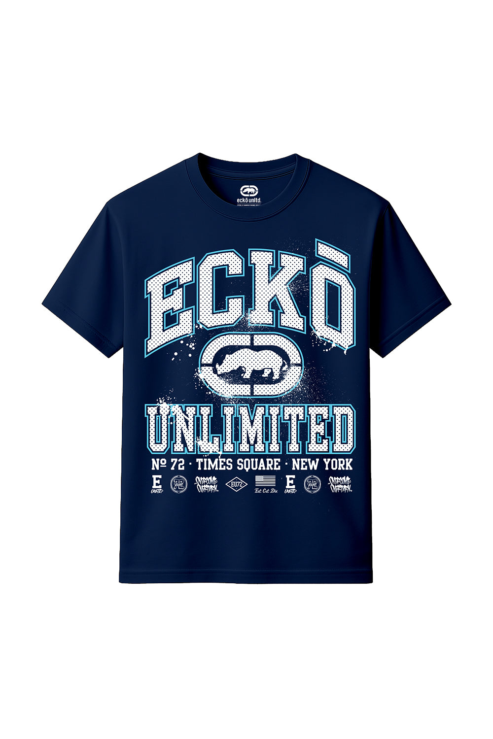 ECKO UNLTD COLLEGE T-SHIRT NAVY