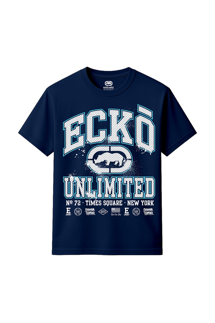 ECKO UNLTD COLLEGE T-SHIRT NAVY