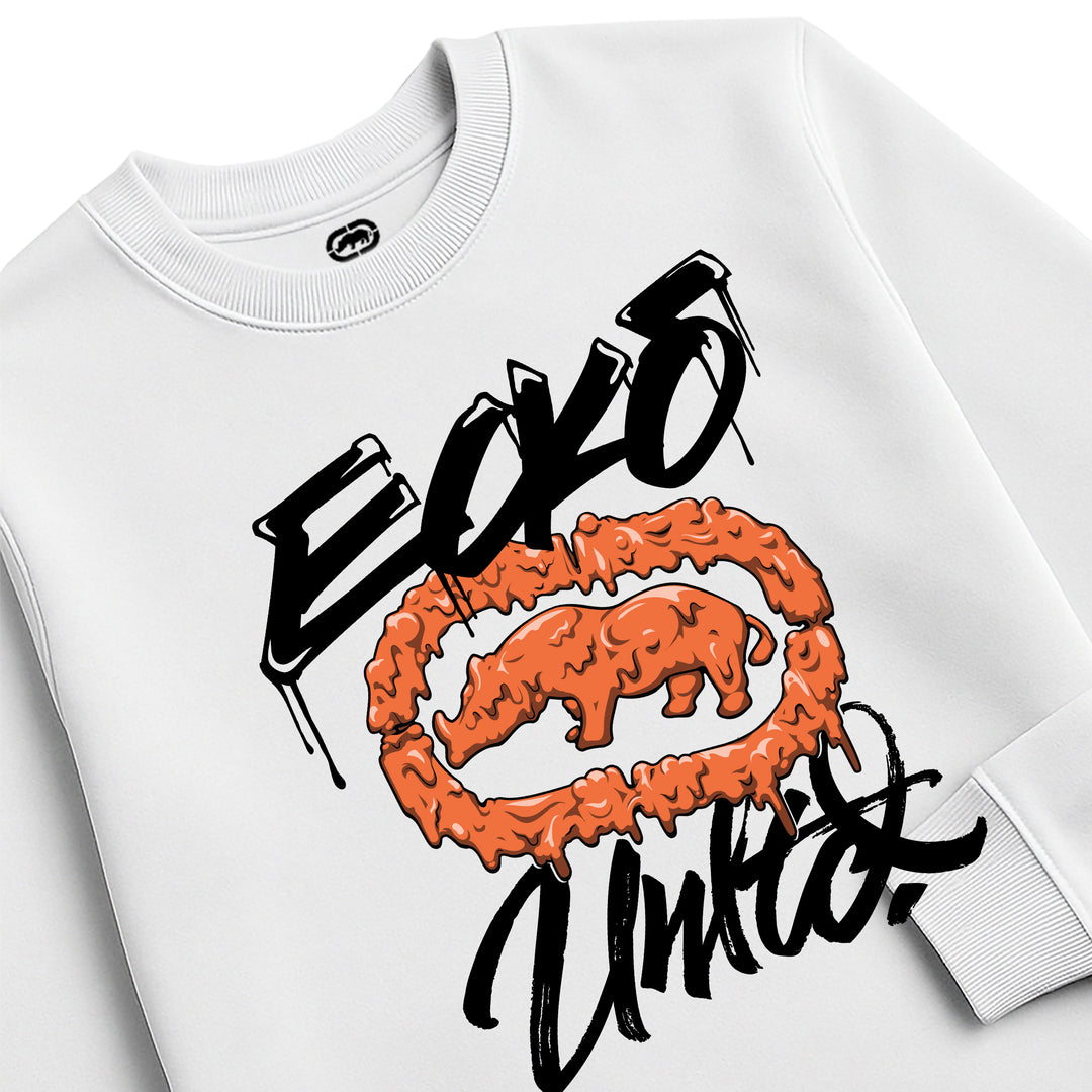 ECKO UNLTD DRIPS SWEATSHIRT WHITE