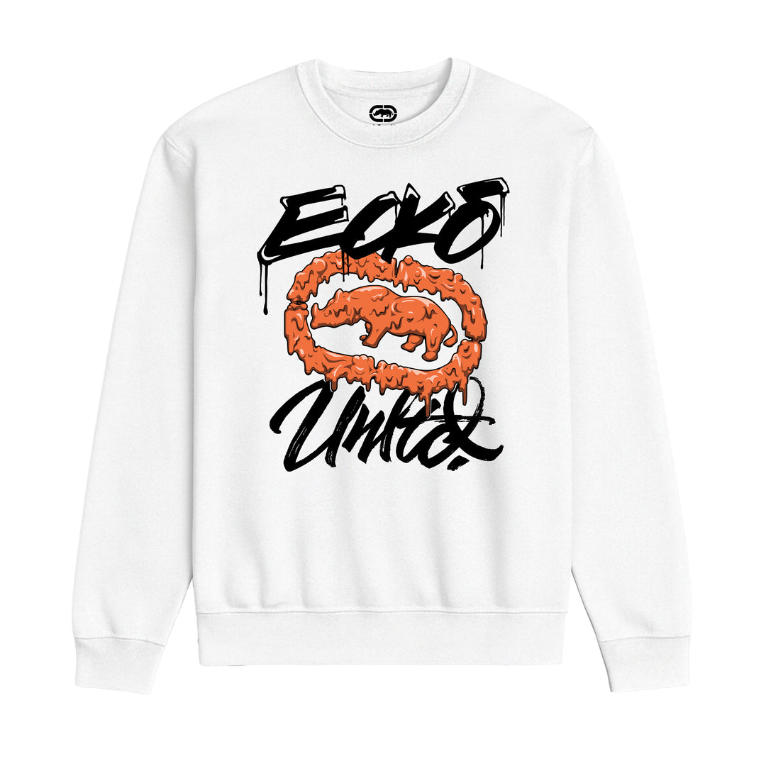 ECKO UNLTD DRIPS SWEATSHIRT WHITE