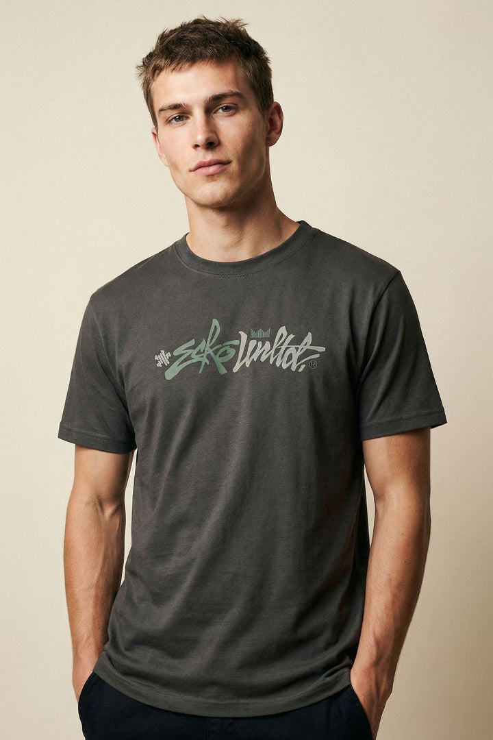 ECKO UNLTD STAMP T-SHIRT CHARCOAL