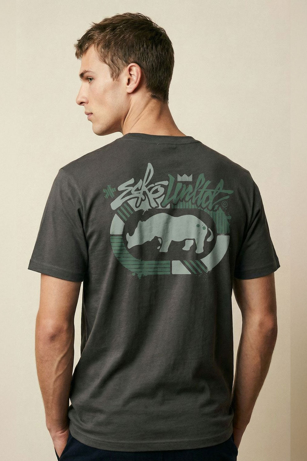 ECKO UNLTD STAMP T-SHIRT CHARCOAL