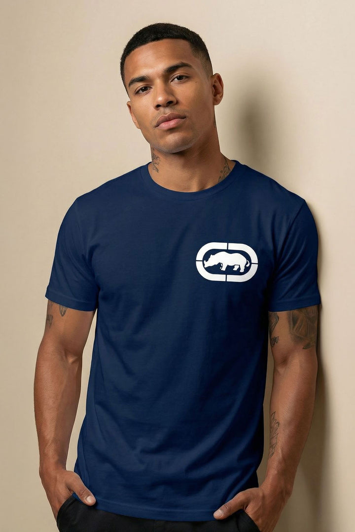 ECKO UNLTD BRANDED T-SHIRT NAVY