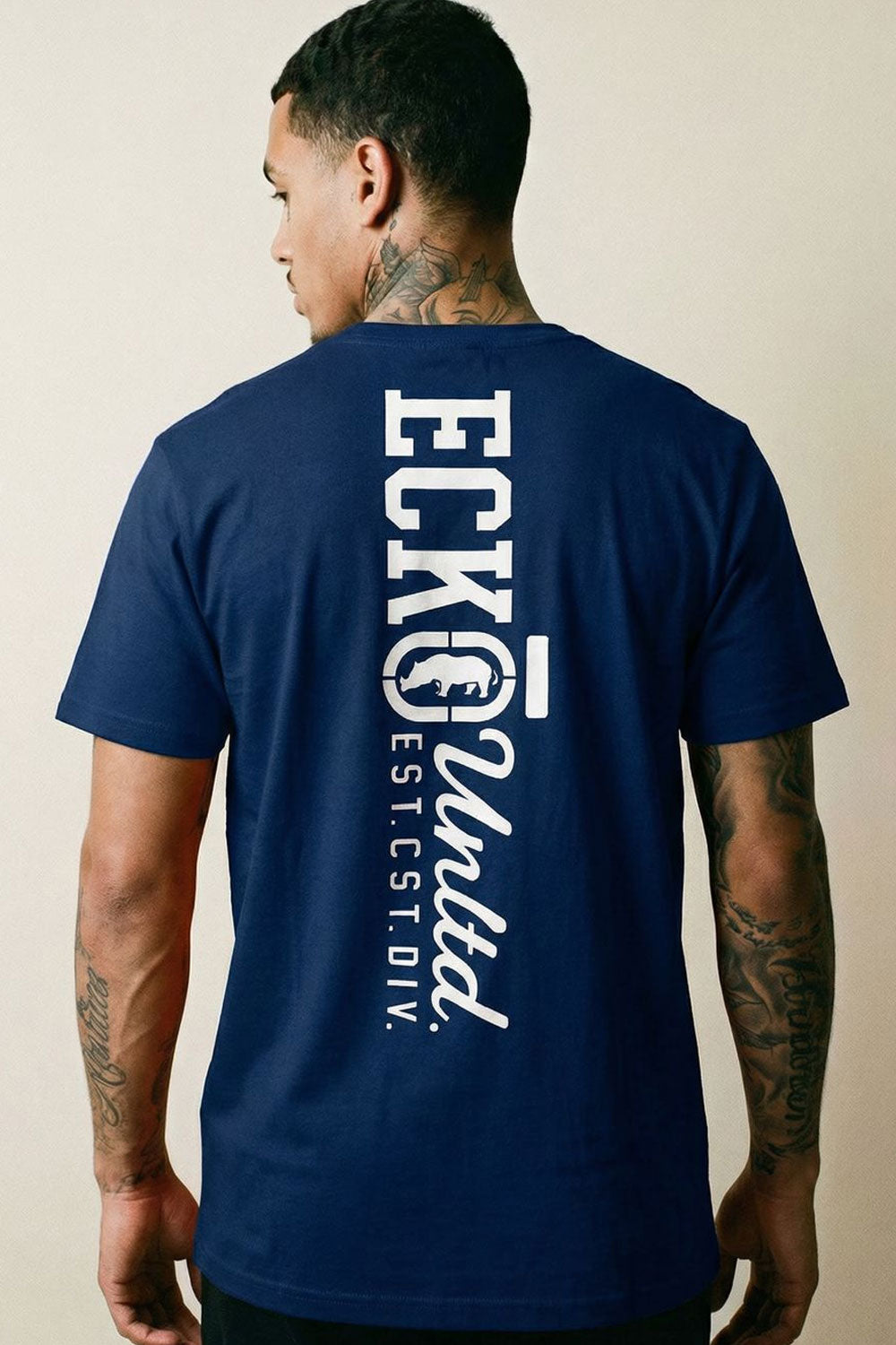 ECKO UNLTD BRANDED T-SHIRT NAVY