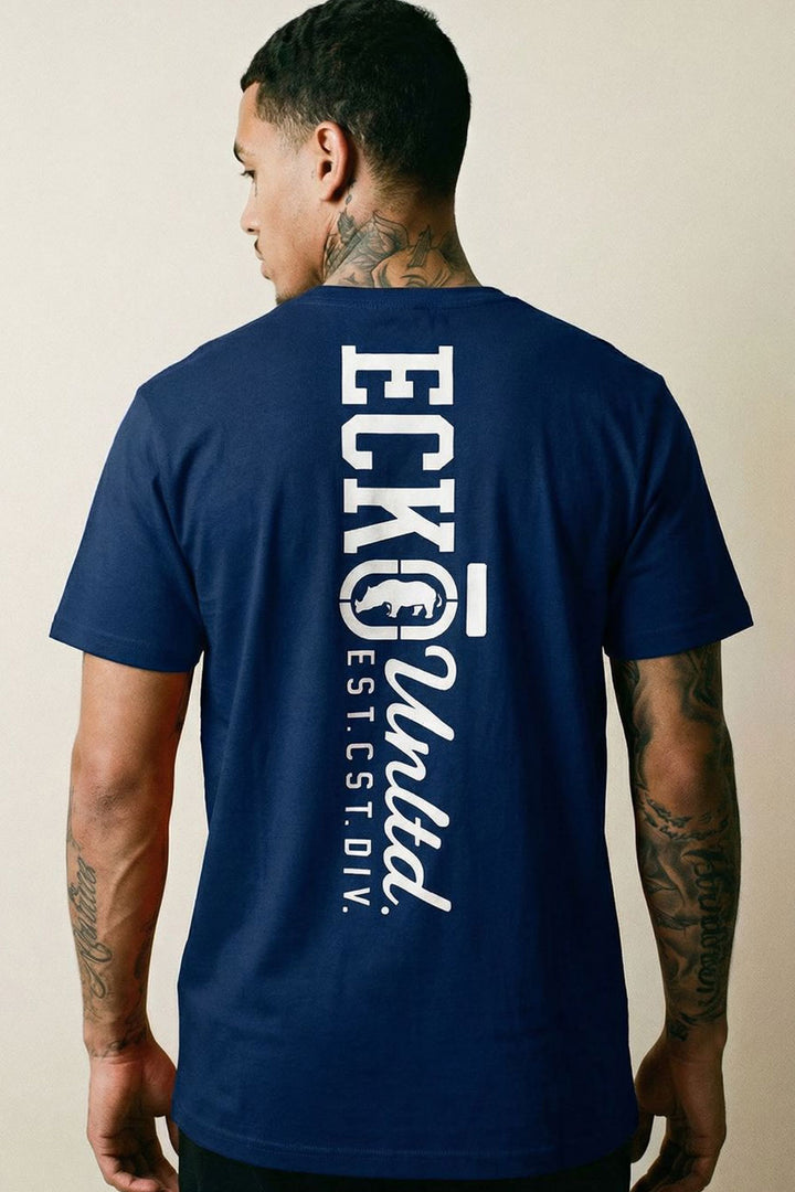 ECKO UNLTD BRANDED T-SHIRT NAVY