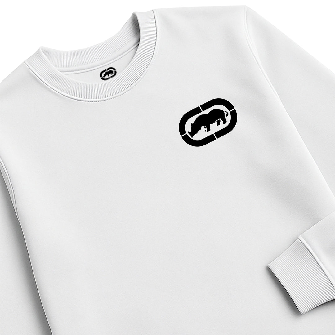 ECKO UNLTD BRANDED SWEATSHIRT WHITE