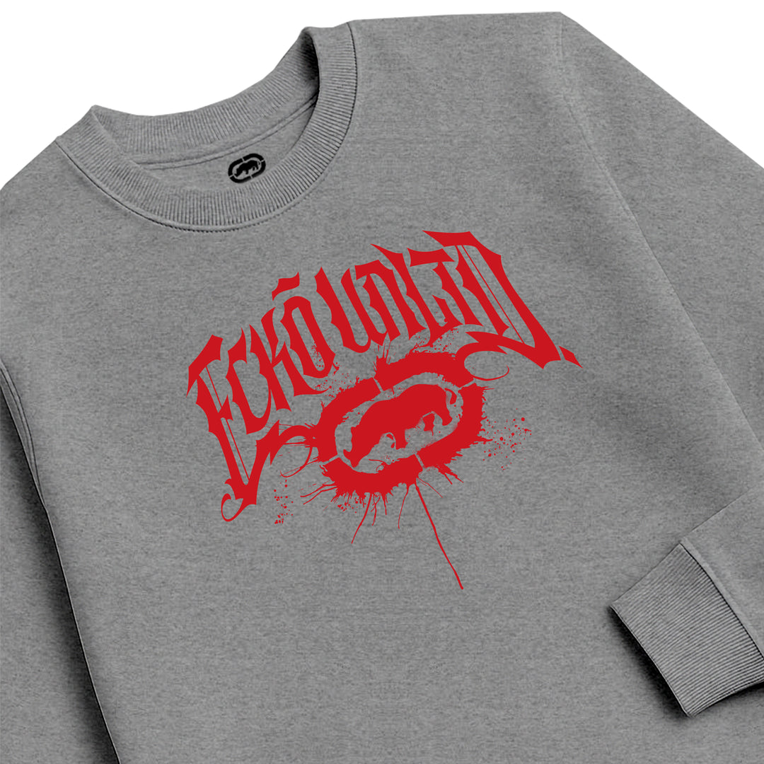 ECKO UNLTD GOTHIC GRAFFITI SWEATSHIRT SPORT GREY