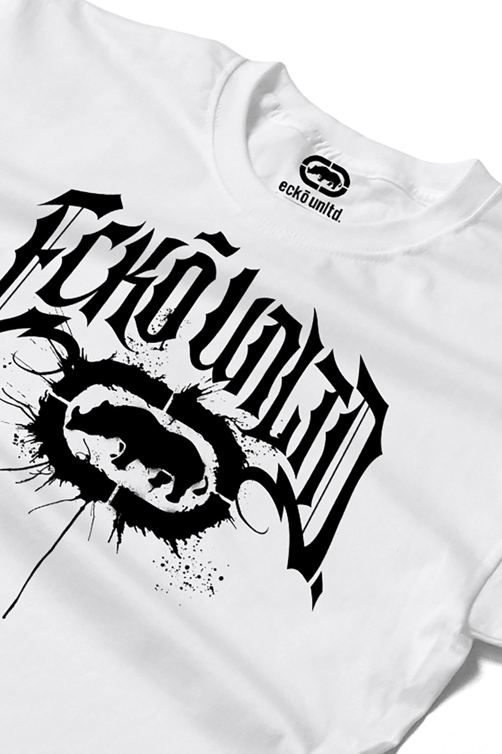 ECKO UNLTD GOTHIC GRAFFITI T-SHIRT WHITE