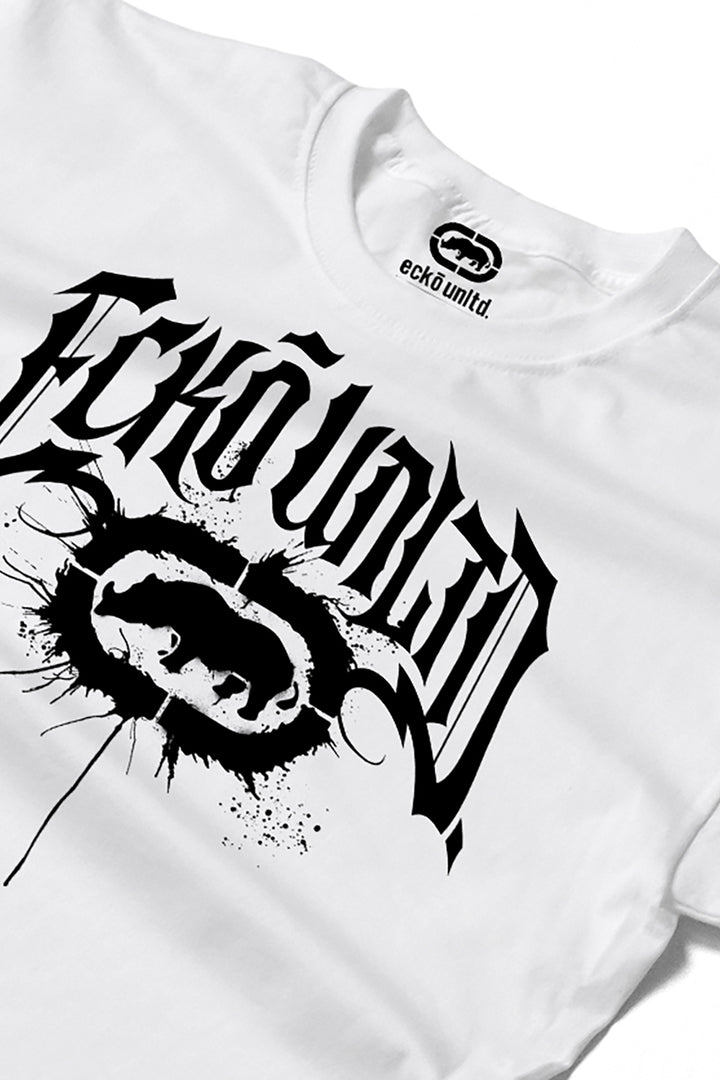 ECKO UNLTD GOTHIC GRAFFITI T-SHIRT WHITE
