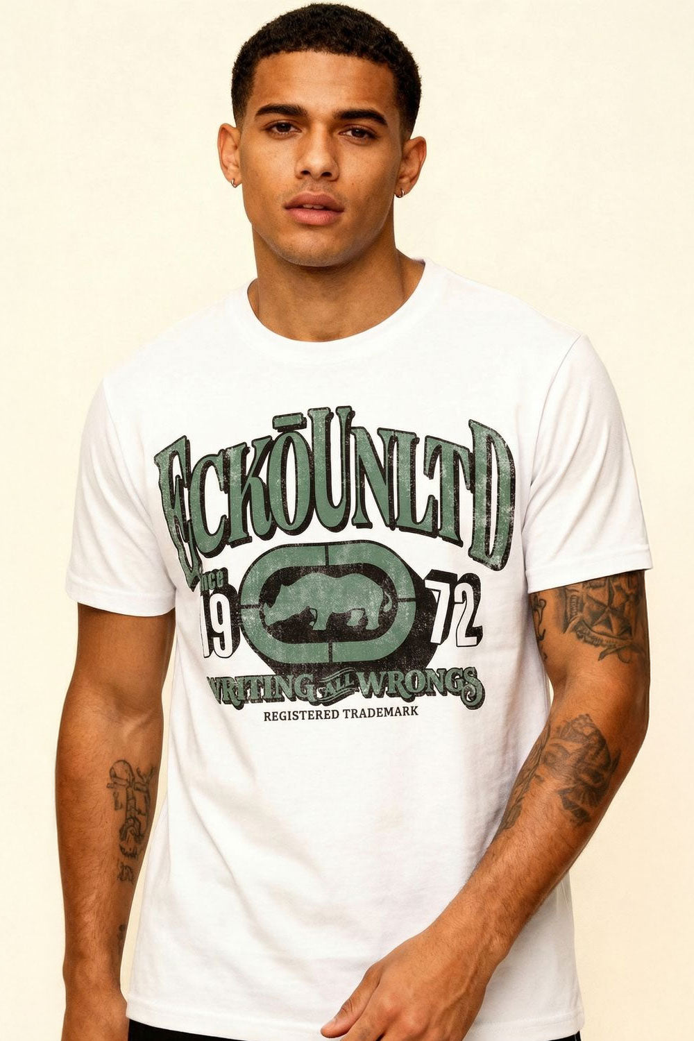 ECKO UNLTD RETRO T-SHIRT WHITE