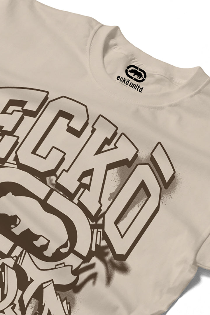 ECKO UNLTD SPRAY T-SHIRT NATURAL