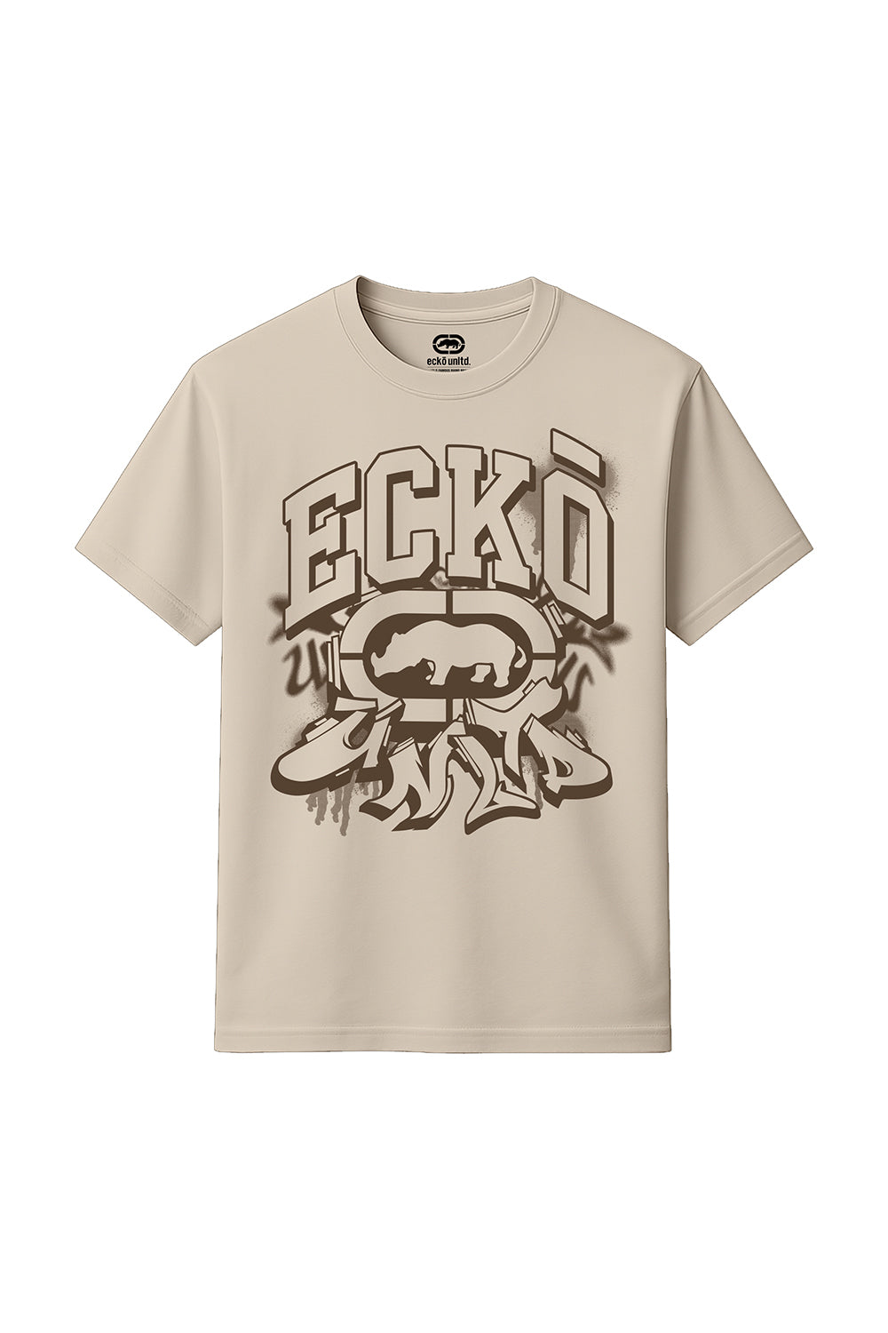 ECKO UNLTD SPRAY T-SHIRT NATURAL