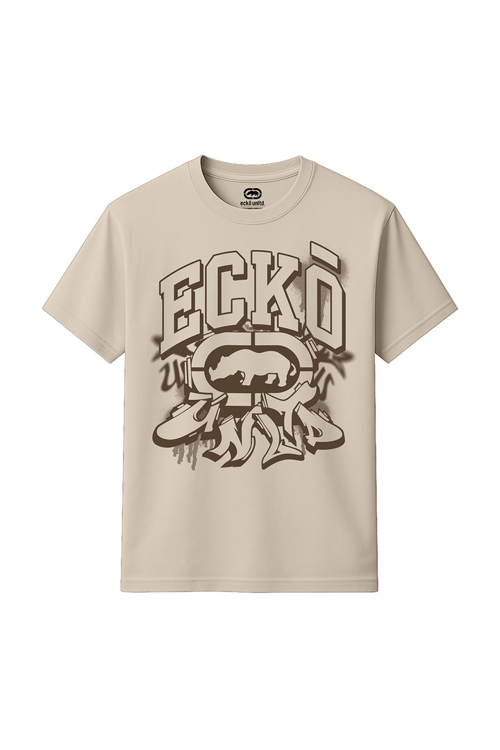 ECKO UNLTD SPRAY T-SHIRT NATURAL