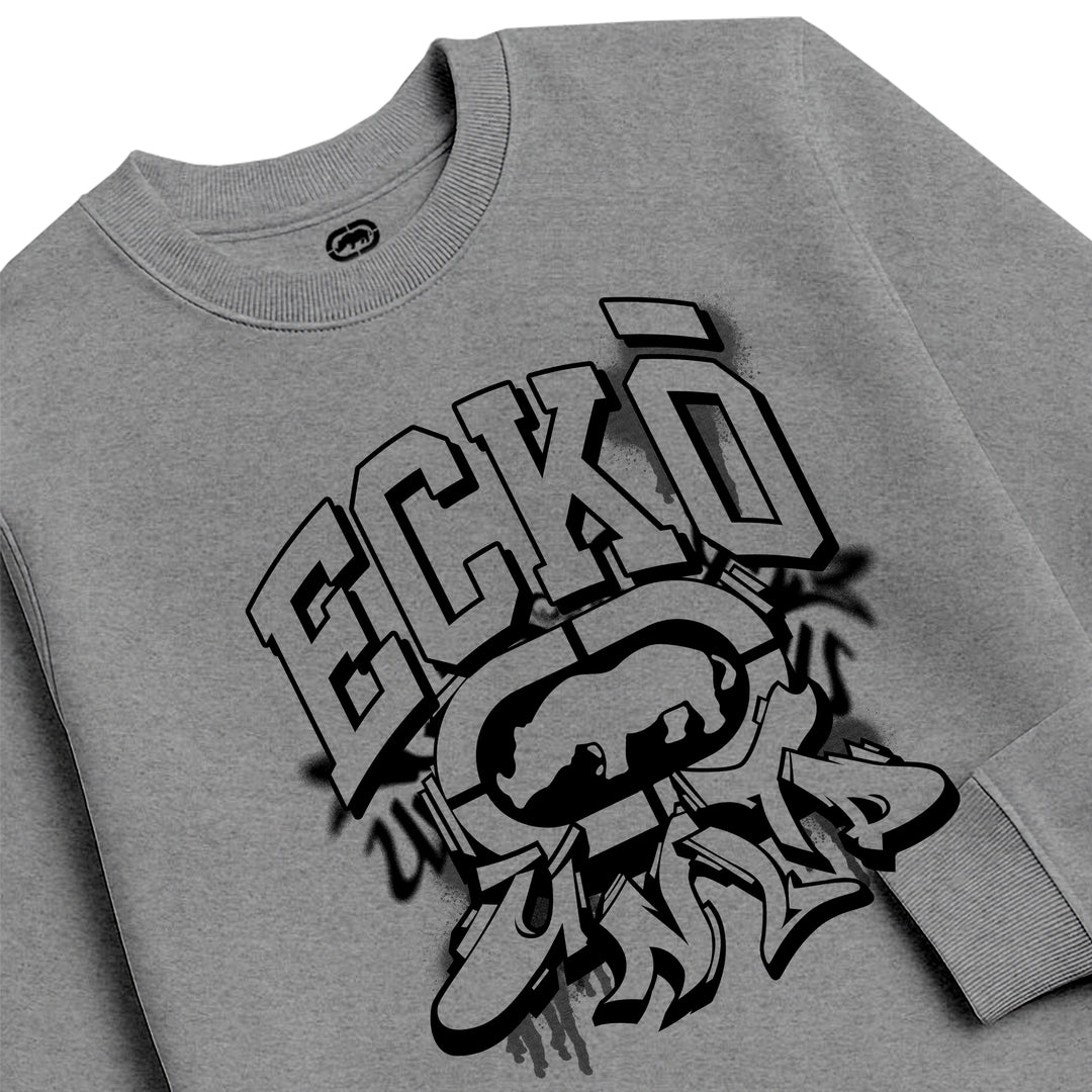 ECKO UNLTD SPRAY SWEATSHIRT SPORT GREY