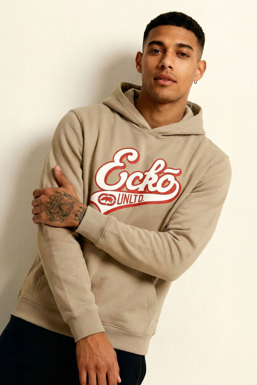 ECKO UNLTD SCRIPT HOODIE Sand