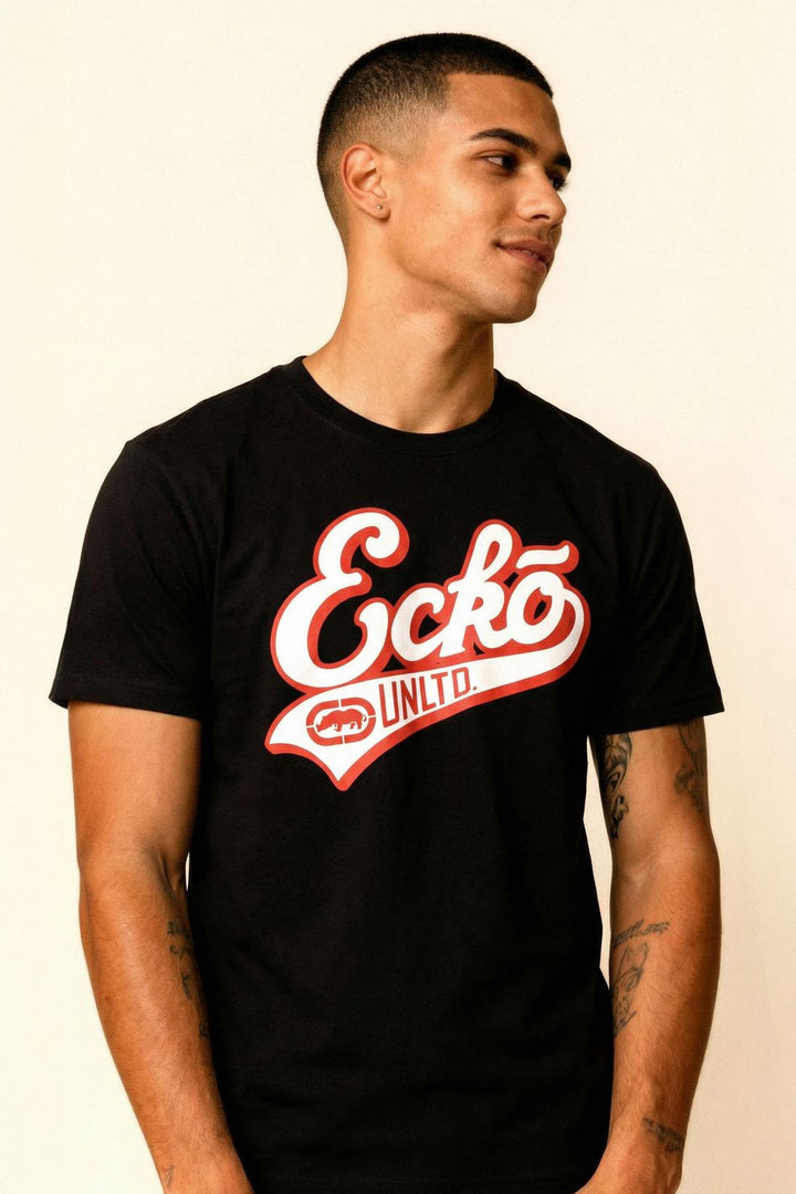 ECKO UNLTD SCRIPT T-SHIRT BLACK