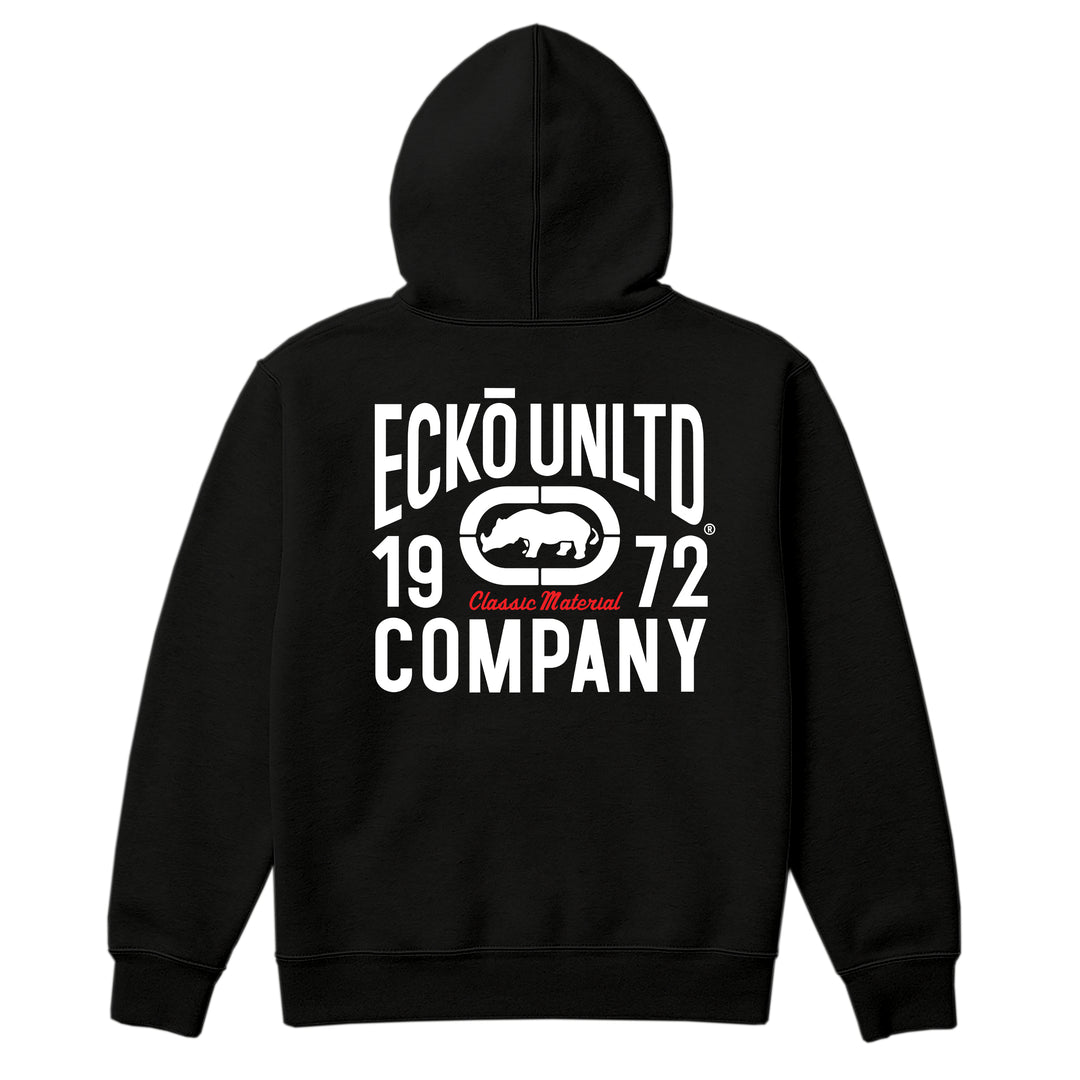 ECKO UNLTD CLASSIC MATERIAL HOODIE Black