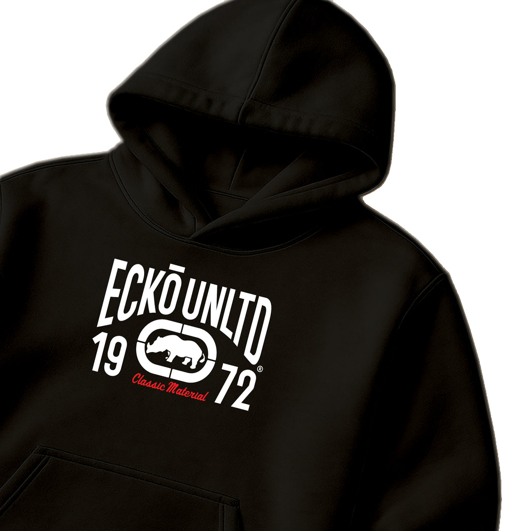 ECKO UNLTD CLASSIC MATERIAL HOODIE Black