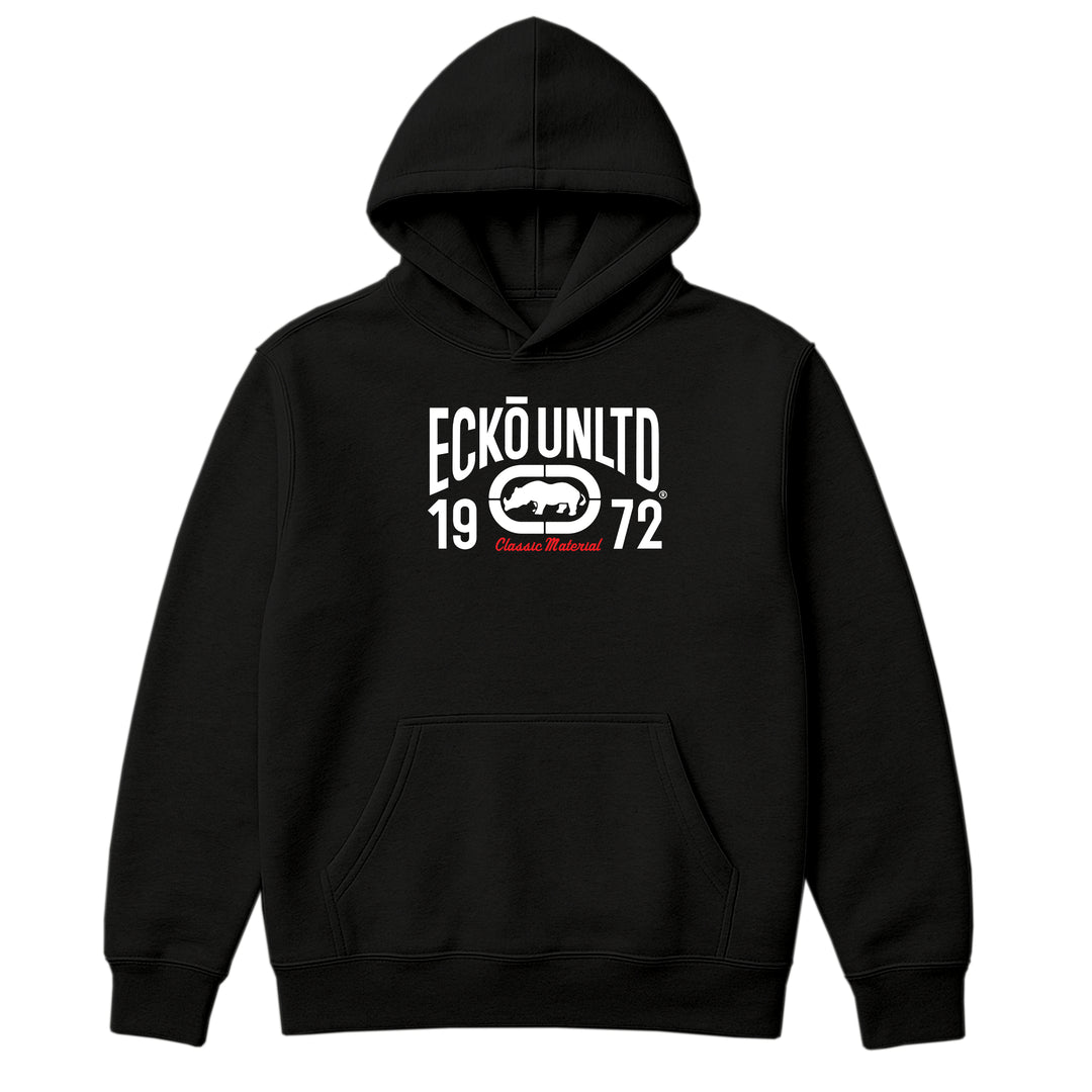 ECKO UNLTD CLASSIC MATERIAL HOODIE Black