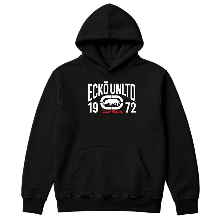 ECKO UNLTD CLASSIC MATERIAL HOODIE Black