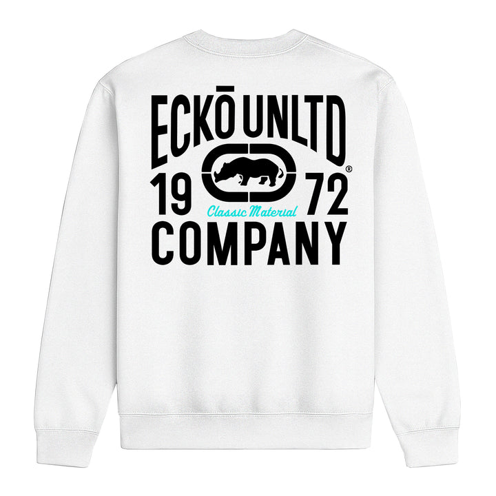 ECKO UNLTD CLASSIC MATERIAL SWEATSHIRT WHITE