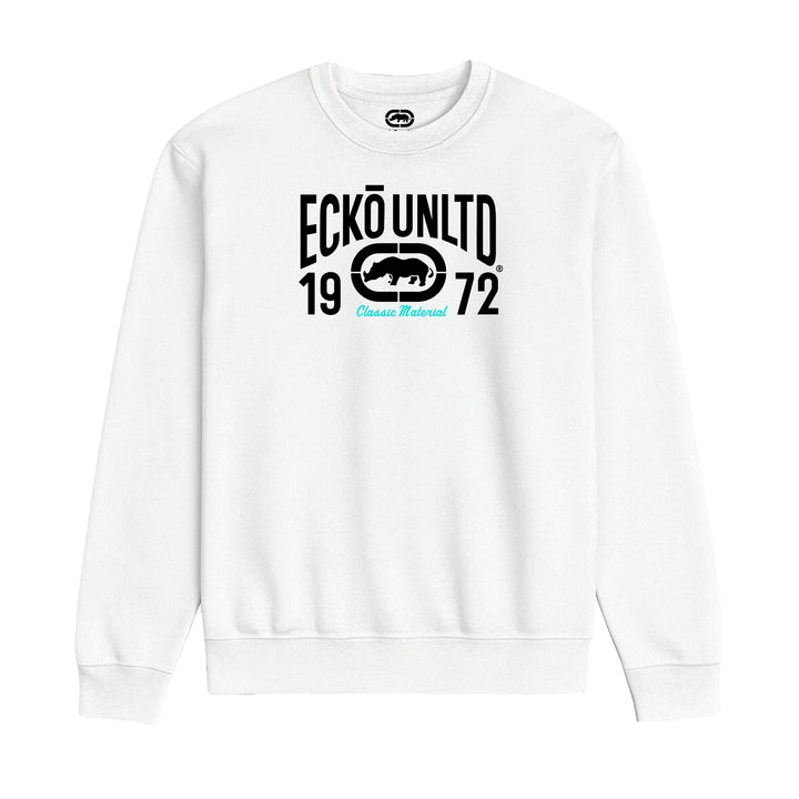 ECKO UNLTD CLASSIC MATERIAL SWEATSHIRT WHITE