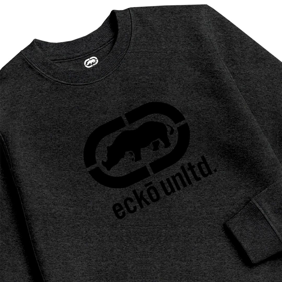 ECKO UNLTD EPIC LOGO SWEATSHIRT DK HEATHER