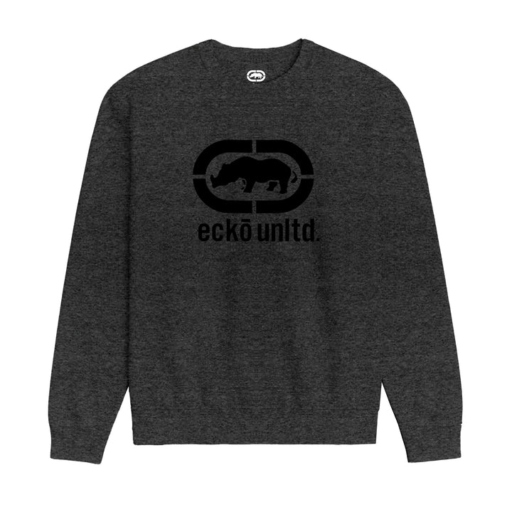 ECKO UNLTD EPIC LOGO SWEATSHIRT DK HEATHER