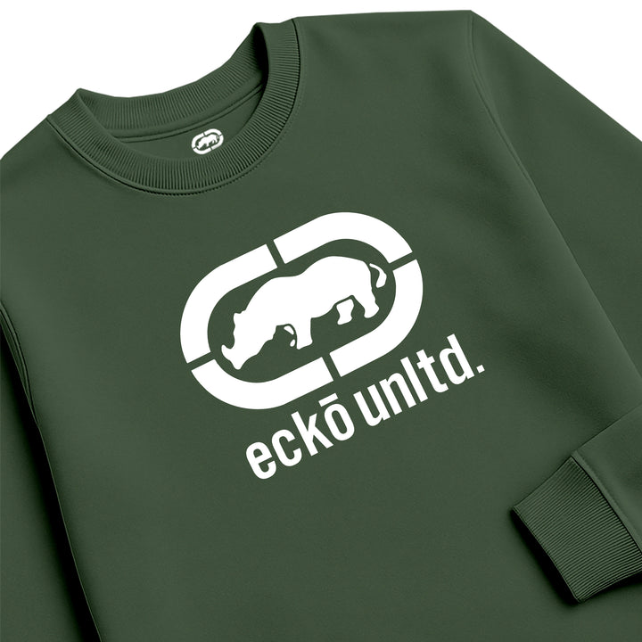 ECKO UNLTD EPIC LOGO SWEATSHIRT MILITARY GREEN