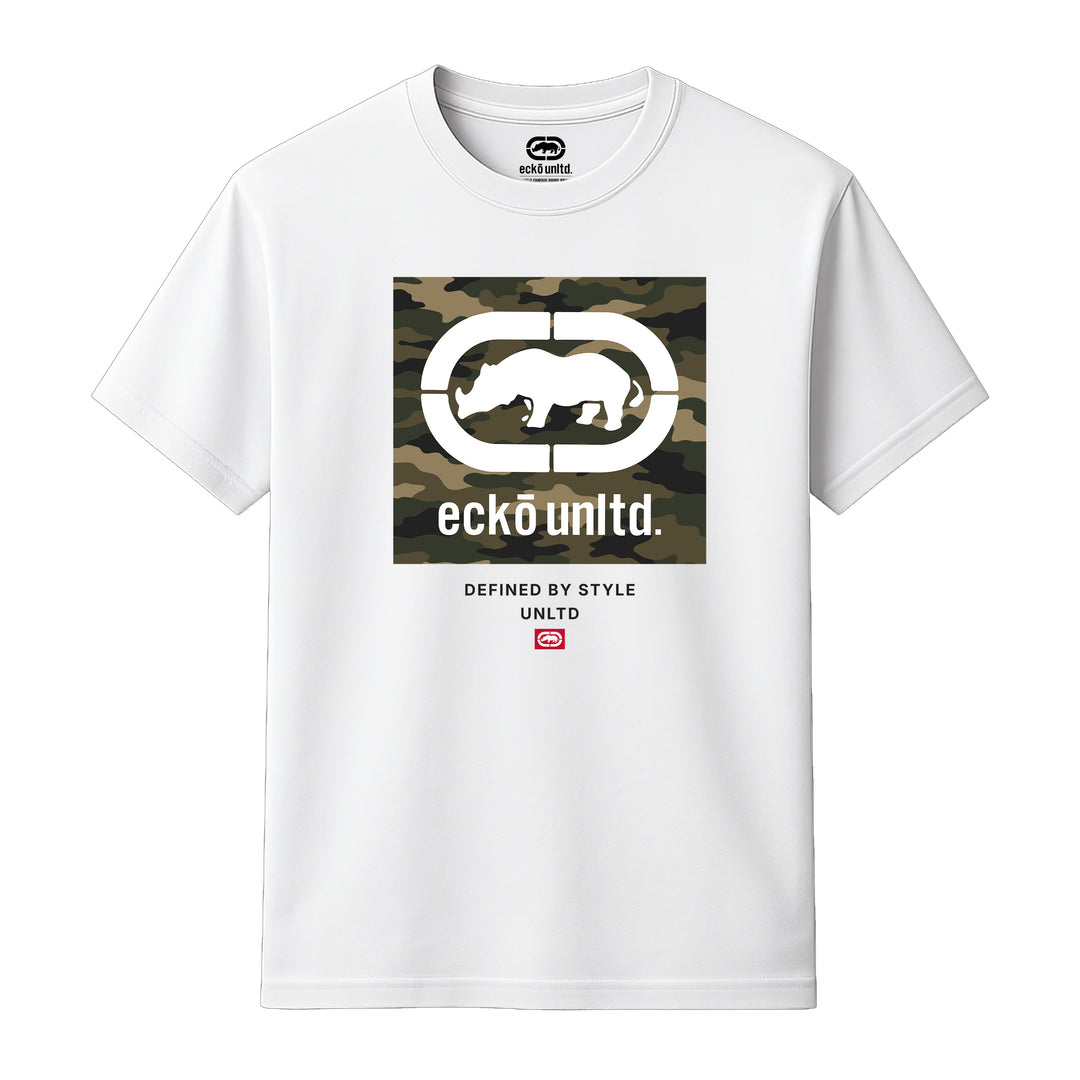 ECKO UNLTD CAMOUFLAGE T-SHIRT WHITE