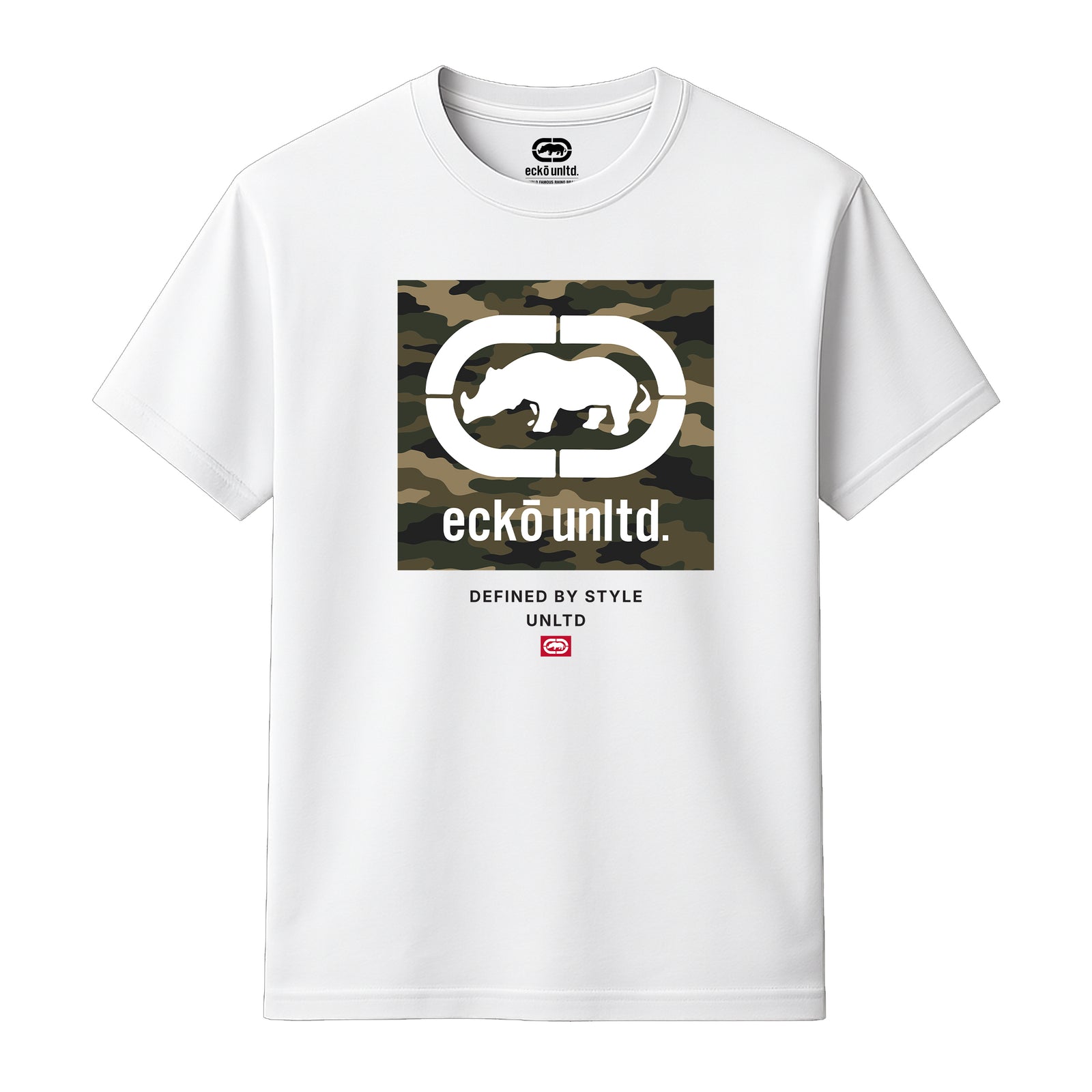 ECKO UNLTD CAMOUFLAGE T-SHIRT WHITE