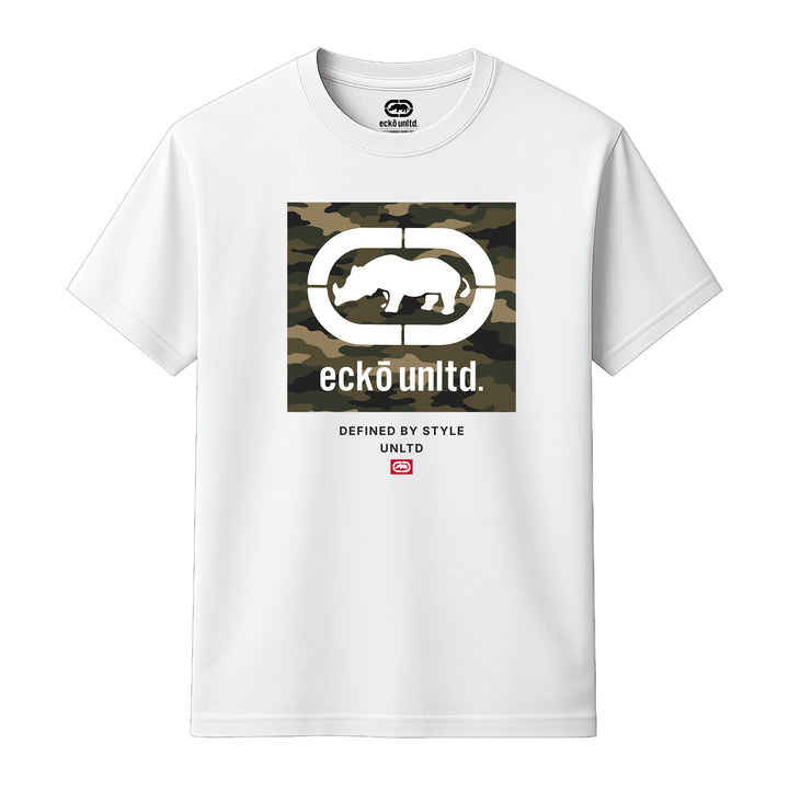 ECKO UNLTD CAMOUFLAGE T-SHIRT WHITE