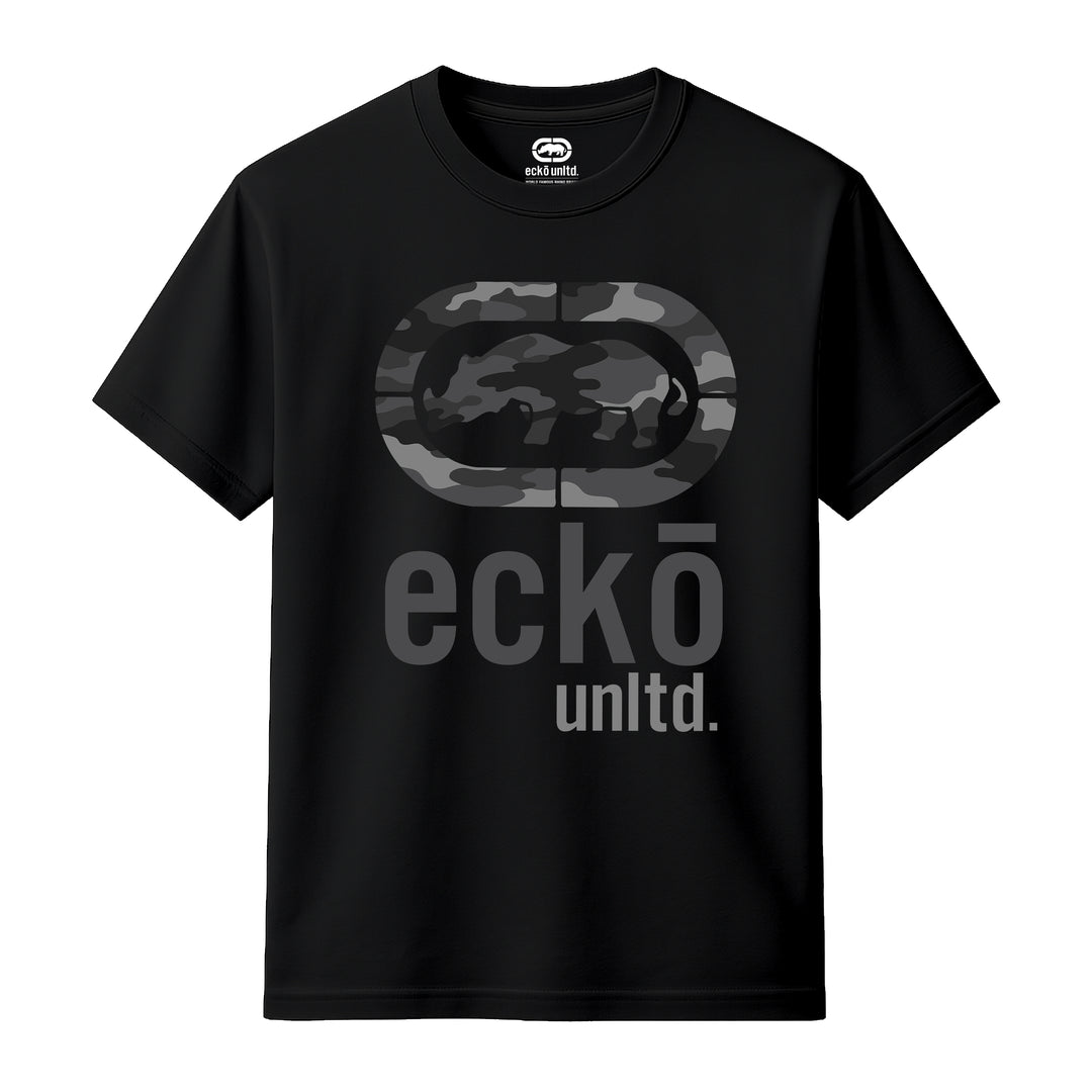 ECKO UNLTD MONO CAMO T-SHIRT BLACK
